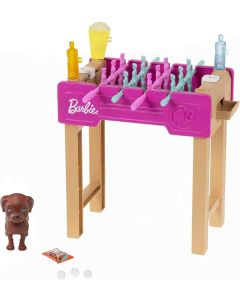 2020 Mattel Barbie GRG75 Calcio balilla e Cucciolo GRG77