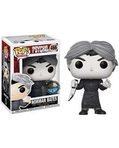 Funko Pop Movies 466 Psycho 21517 Norman Bates B&W Exclusive SCATOLA ROVINATA