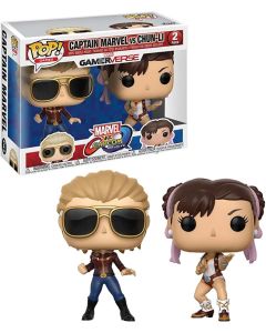 Funko Pop 2-Pack Games Marvel Vs Capcom 22767 Captain Vs Chun-Li Street Fighter