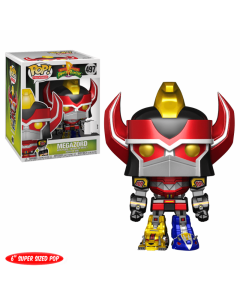 Funko Pop 6" Big Size Television 497 Power Rangers 26564 Megazord (Metallic) Exclusive