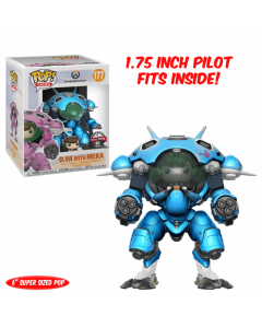 Funko Pop 6" Big Size Games 177 Overwatch 29161 D.Va & Mech (Blueberry) Special Edition