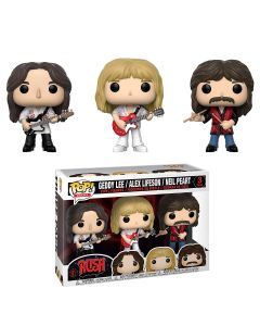 Funko Pop 3-Pack Rocks 32682 Rush Geddy Lee Alex Lifeson Neil Peart