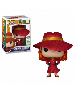 Funko Pop Television 662 Carmen Sandiego 37126 ECCC2019 Diamond Glitter