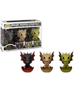 Funko Pop 3-Pack Game of Thrones GOT 45917 Dragon Egg ECCC2020