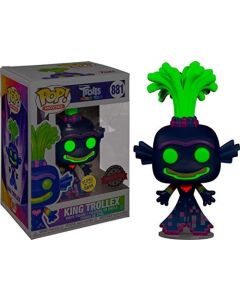 Funko Pop Movies 881 Dream Works Trolls World Tour 47551 King Trollex GITD