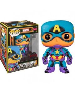 Funko Pop Marvel 648 Black Light 48845 Captain America Special Edition