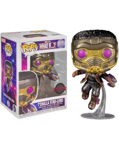 Funko Pop Marvel Studios 871 What if...? 56788 T'Challa Star-Lord Special Edition