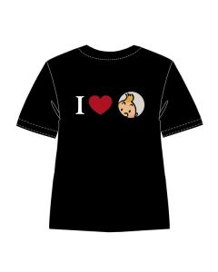 Tintin Abbigliamento 0085510000M TEE-SHIRT I Love Tintin M / Black