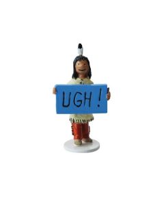 Tintin Figurines en Alliage Carte de Vœux 1972 46986 Papoose "UGH!"