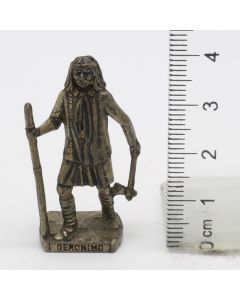 Ü-Ei Soldatini Metallfiguren Beruhmte Indianer-Hauptlinge 07 Geronimo Altsilbert