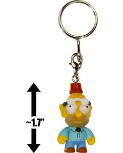 Kidrobot Vinyl Mini Figure - Simpsons Keychain S1 - Grampa Simpson Glasses over Eyes