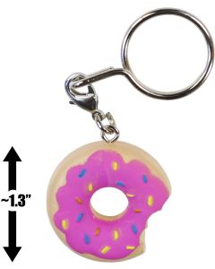 Kidrobot Vinyl Mini Figure - Simpsons Woo Hoo! 25 Years Keychains -  Sprinklicious Donut