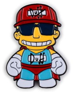 Kidrobot Enamel Pin Spilla Series - The Simpsons Duffman 3/40