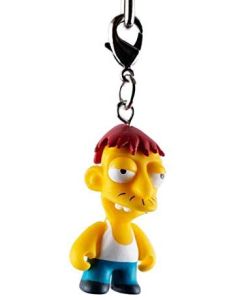 Kidrobot Vinyl Mini Figure - Simpsons Keychain Crap-Tacular - Cletus Spuckler 1/24