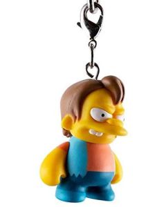 Kidrobot Vinyl Mini Figure - Simpsons Keychain Crap-Tacular - Nelson Muntz 2/24