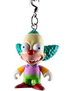 Kidrobot Vinyl Mini Figure - Simpsons Keychain Crap-Tacular - Krusty the Clown 2/24