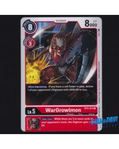 BanDai Digimon Card Game - Tournament Kit Vol.2 - BT2-017 R ALT WarGrowlmon