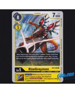 BanDai Digimon Card Game - Tournament Kit Vol.2 - BT2-038 R ALT RizeGreymon
