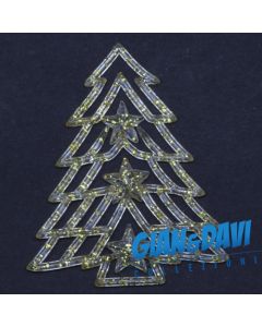 MB-GD-N86 Albero Trasparente Glitter Gialli