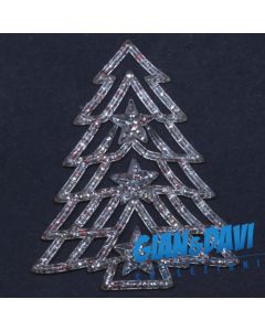 MB-GD-N86 Albero Trasparente Glitter Rossi