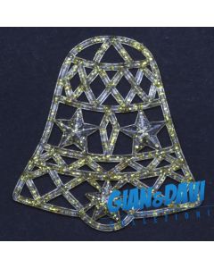 MB-GD-N86 Campana Trasparente Glitter Gialli