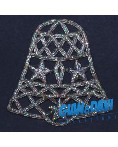 MB-GD-N86 Campana Trasparente Glitter Rossi