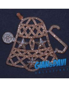 MB-GD-N86 Campana Arancione Chiaro Glitter