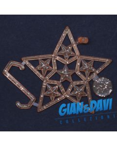 MB-GD-N86 Stella Arancione Chiaro Glitter