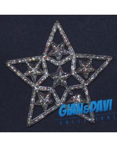 MB-GD-N86 Stella Trasparente Glitter Rossi