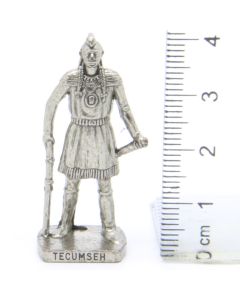 Ü-Ei Soldatini Metallfiguren Beruhmte Indianer-Hauptlinge 01 Tecumseh Chrome Dark