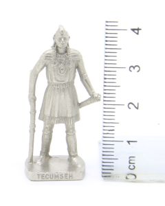 Ü-Ei Soldatini Metallfiguren Beruhmte Indianer-Hauptlinge 01 Tecumseh Chrome Light