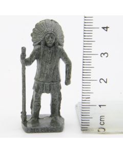 Ü-Ei Soldatini Metallfiguren Beruhmte Indianer-Hauptlinge 03 Red Cloud Eisen
