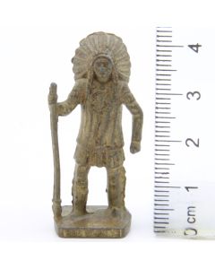 Ü-Ei Soldatini Metallfiguren Beruhmte Indianer-Hauptlinge 03 Red Cloud Messing