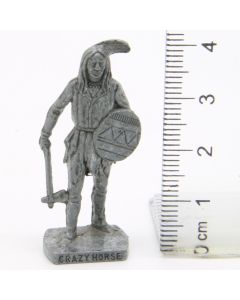 Ü-Ei Soldatini Metallfiguren Beruhmte Indianer-Hauptlinge 04 Crazy Horse Eisen