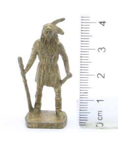 Ü-Ei Soldatini Metallfiguren Beruhmte Indianer-Hauptlinge 05 Lone Wolf Messing