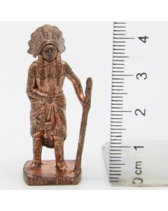 Ü-Ei Soldatini Metallfiguren Beruhmte Indianer-Hauptlinge 06 Sitting Bull Kupfer