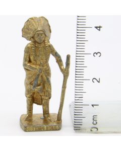 Ü-Ei Soldatini Metallfiguren Beruhmte Indianer-Hauptlinge 06 Sitting Bull Messing