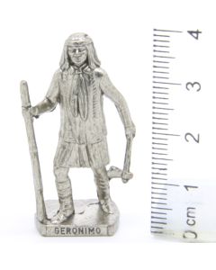 Ü-Ei Soldatini Metallfiguren Beruhmte Indianer-Hauptlinge 07 Geronimo Chrome Dark