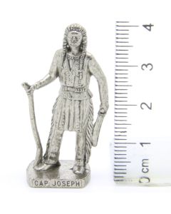 Ü-Ei Soldatini Metallfiguren Beruhmte Indianer-Hauptlinge 08 Cap Joseph Chrom Dark