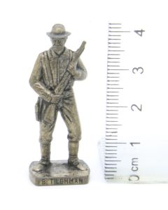 Ü-Ei Soldatini Metallfiguren Beruhmte Westmanner I 01 Bill Tilghman Altsilber Dark