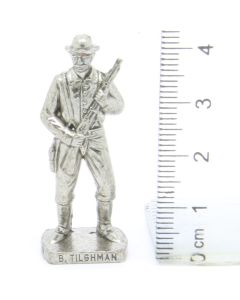 Ü-Ei Soldatini Metallfiguren Beruhmte Westmanner I 01 Bill Tilghman Chrome Dark