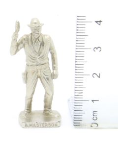 Ü-Ei Soldatini Metallfiguren Beruhmte Westmanner I 02 Bad Masterson Chrome Light