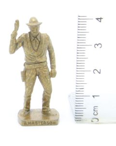 Ü-Ei Soldatini Metallfiguren Beruhmte Westmanner I 02 Bad Masterson Messing Opaque