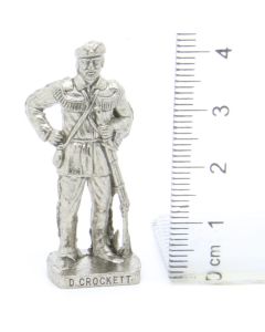 Ü-Ei Soldatini Metallfiguren Beruhmte Westmanner I 04 David Crockett Chrome Dark