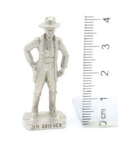 Ü-Ei Soldatini Metallfiguren Beruhmte Westmanner II 01 Jim Bridger Chrome Light