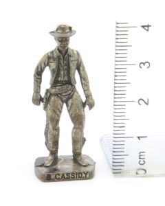 Ü-Ei Soldatini Metallfiguren Beruhmte Westmanner II 02 B. Cassidy Altsilber Dark