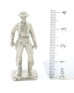 Ü-Ei Soldatini Metallfiguren Beruhmte Westmanner II 02 B. Cassidy Chrome Light