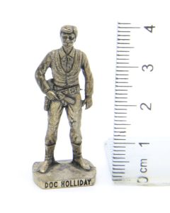 Ü-Ei Soldatini Metallfiguren Beruhmte Westmanner II 03 Doc Holiday Altsilber Dark