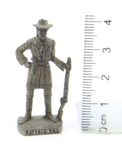 Ü-Ei Soldatini Metallfiguren Beruhmte Westmanner II 04 Buffalo Bill Altsilber Dark