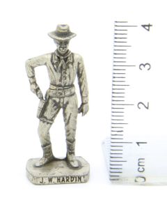 Ü-Ei Soldatini Metallfiguren Beruhmte Westmanner II 05 J. W. Hardin Altsilber